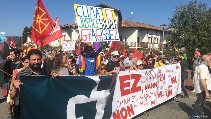 Frankreich Proteste zum G7 Gipfel