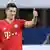 O artilheiro do Bayern de Munique, Robert Lewandowski, na vitória contra o Schalke 04