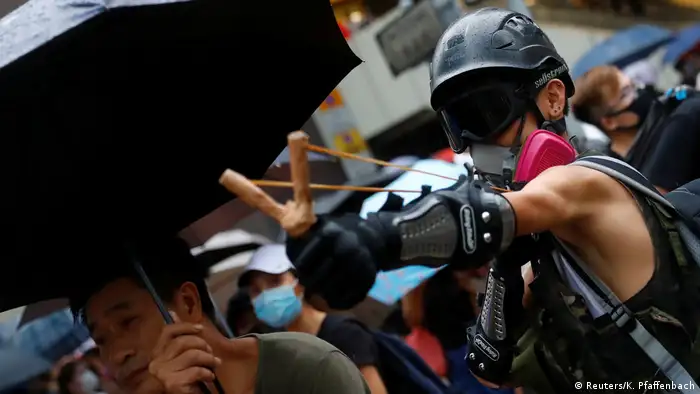 Hongkong Gewalt bei Protesten