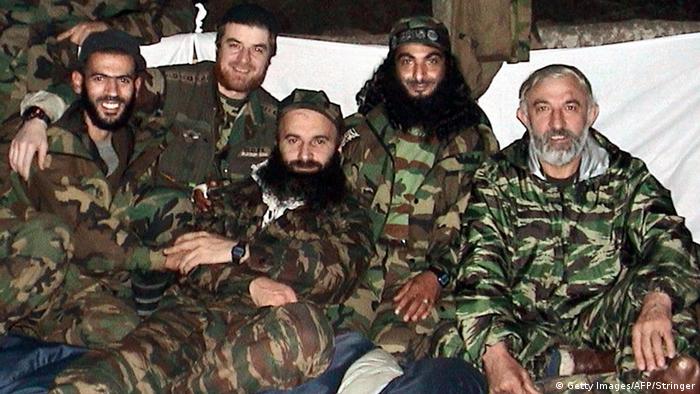 Rebeldes chechenos durante la Segunda Guerra Chechena.