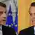 Fotomontagem com presidentes Emmanuel Macron e Jair Bolsonaro