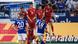 Schalke vs. Bayern: A free kick by Schalke's Daniel Caligiuri cannons off the wrist of Bayern Munich's Ivan Perisic. 24.08.2019. Schalke vs. Bayern: A free kick by Schalke's Daniel Caligiuri cannons off the wrist of Bayern Munich's Ivan Perisic. 24.08.2019.