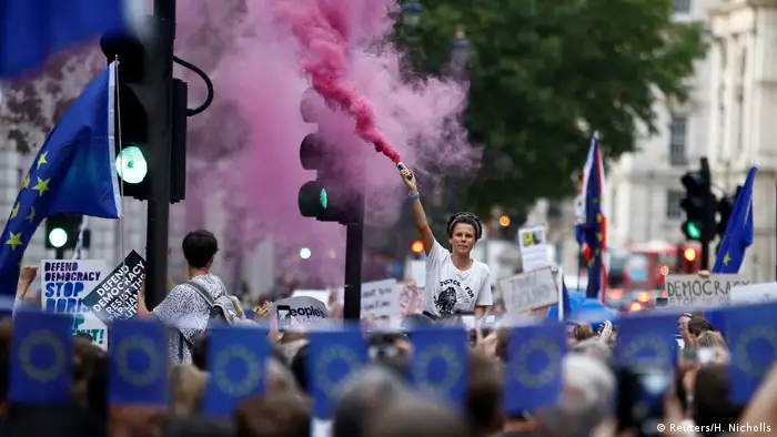 Großbritannien Brexit Proteste (Reuters/H. Nicholls)