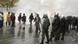 Police intervene at a strike in Greece. Police intervene at a strike in Greece.