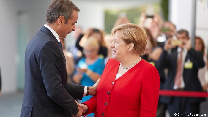 Berlin | Bundeskanzlerin Angela Merkel mit dem griechischen Ministerpräsidenten Kyriakos Mitsotakis