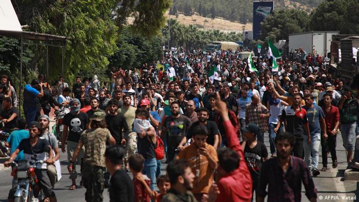 Prosvjed sirijskih izbjeglica na sirijsko-turskoj granici
