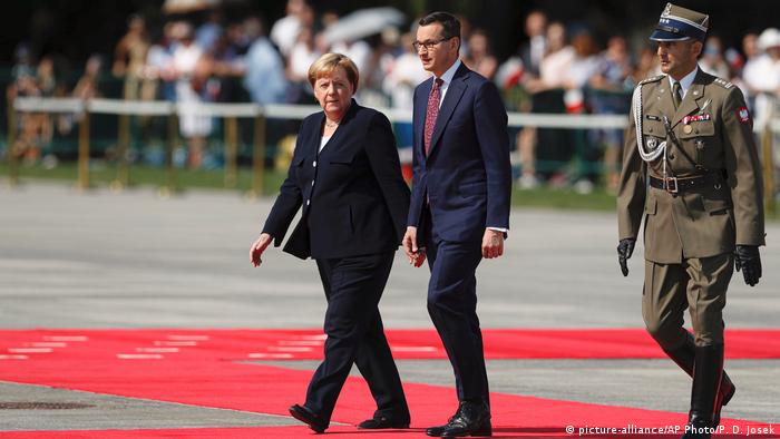 Angela Merkel with Mateusz Morawiecki 