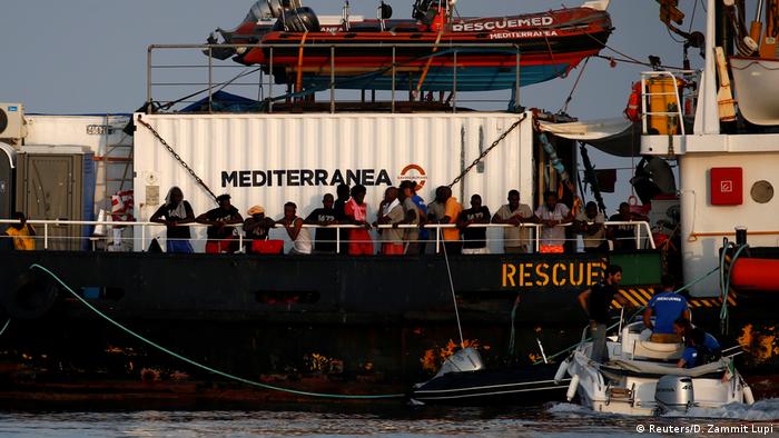 Italien Nähe Lampedusa | Rettungsschiff Mare Jonio | Flüchtlinge