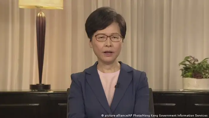 Hongkong | Carrie Lam spricht bei Nachrichtenkonferenz