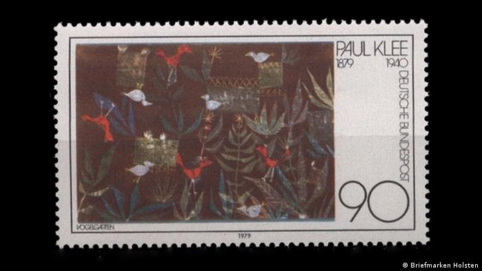 Ο Πάουλ Κλέε (1879-1940) θεωρείται ένας από τους σημαντικότερους καλλιτέχνες των κλασικών μοντέρνων. Με αφορμή τη συμπλήρωση 100 χρόνων από τη γέννησή του εκδόθηκε το 1979 ειδικό γραμματόσημο με θέμα την ακουαρέλα του 'Ο κήπος με τα πουλιά (1924). 