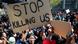 Protesters in South Africa demonstrating against violence toward women Protesters in South Africa demonstrating against violence toward women