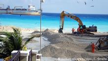 La arena de las playas de Cancún es sacada de la isla Cozumel