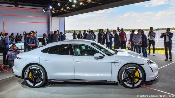 World premiere of the Porsche Taycan electric car in September 2019