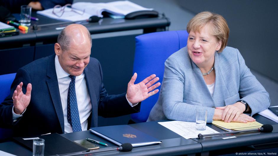 Olaf Šolc i Angela Merkel, 10.09.2019.