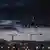 View of a passenger plane landing on London Heathrow International Airport