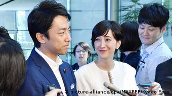 Синдзиро Коидзуми и Кристель Такигава