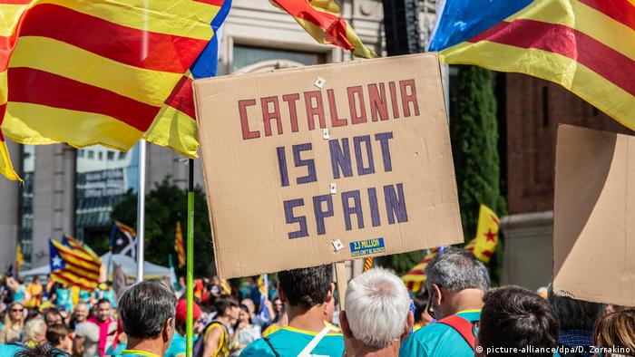 Spanien, Barcelona: Demonstrationen