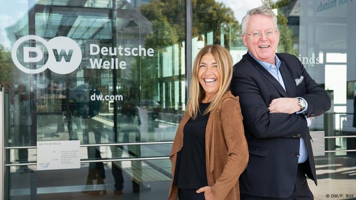 Marie-Christine Saragosse und DW-Intendant Peter Limbourg