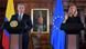 Federica Mogherini, jefa de la diplomacia de la Unión Europea e Iván Duque, presidente de Colombia. Federica Mogherini, jefa de la diplomacia de la Unión Europea e Iván Duque, presidente de Colombia.