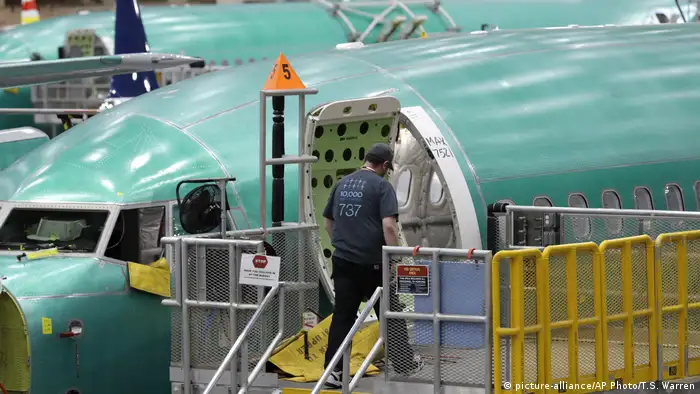 USA Renton Boeing-Werk Arbeiten an 737 Max