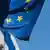 Banderas de la Unión Europea y de Israel, en una imagen de archivo.