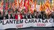 Union members hold a banner during a March 2009 strike in Barcelona Union members hold a banner during a March 2009 strike in Barcelona