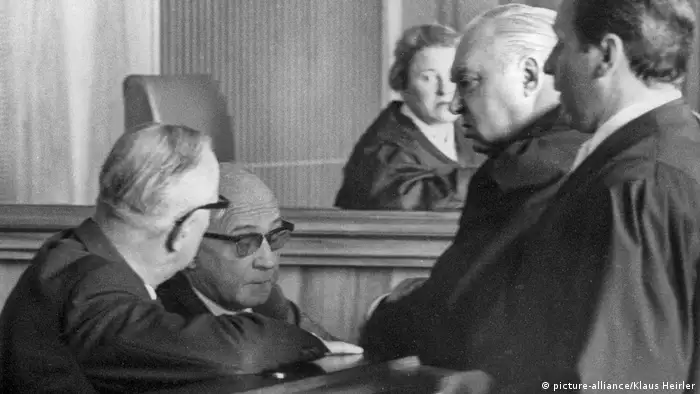 Deutschland München 1966 | NS-Prozess | Angeklagte Horst Eichler & Jakob Lölgen