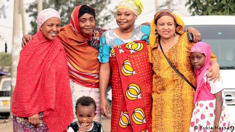 A group of women wearing kangas (Rukia Hassan)