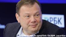 MOSCOW, RUSSIA - APRIL 11, 2018: Mikhail Fridman, chairman of the Supervisory Board at Alfa-Group, looks on during a press conference given by the organizers of the 2018 Alfa Future People festival of music and technology. Mikhail Japaridze/TASS PUBLICATIONxINxGERxAUTxONLY TS07B5F5 