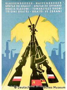 Cartaz do Pacto de Varsóvia: Irmãos de classe, irmãos de armas