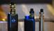 Electronic cigarette devices pictures on display at a shot in India Electronic cigarette devices pictures on display at a shot in India
