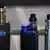 Electronic cigarette devices pictures on display at a shot in India