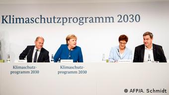 Берлин, сентябрь 2019. Правительство ФРГ представляет проект программы защиты климата до 2030 года