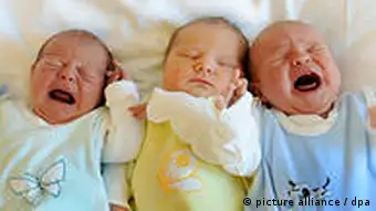 Deutschland Babys in der Universitätsfrauenklinik in Leipzig