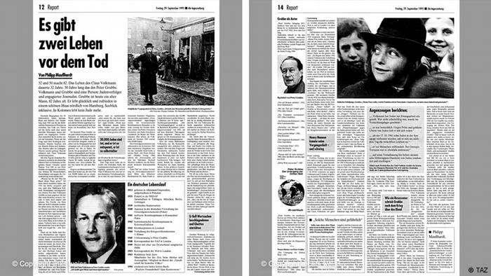Tekst o Folkmanu objavljen je 29. septembra 1995. u berlinskom Tagescajtungu