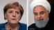 Photo combo of Germany's Angela Merkel und Iran's Hassan Rohani Photo combo of Germany's Angela Merkel und Iran's Hassan Rohani