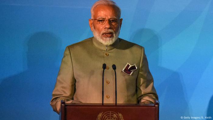 USA New York | Narendra Modi pricht zum Climate Action Klimagipfel