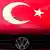 Турецкий флаг над эмблемой VW
