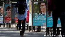 Österreich Wahlen Wahlkampf Wahlplakate