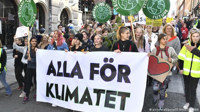 Friday for Future climate strike, Sweden (picture-alliance/TT NYHETSBYRÅN)