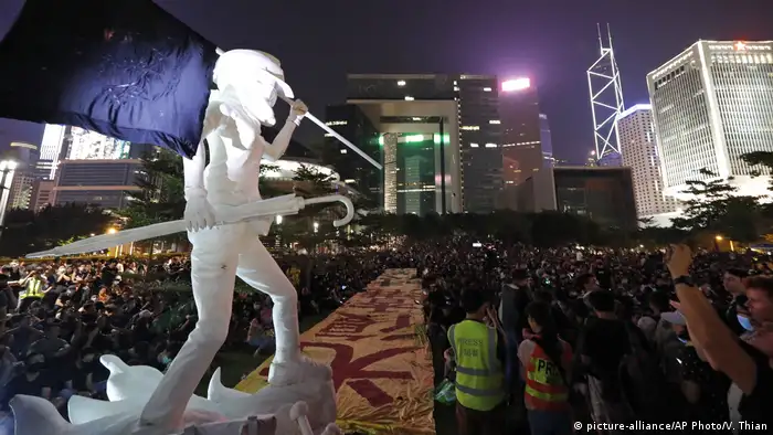 Hongkong Anti-Regierungs-Proteste im Tamar Park