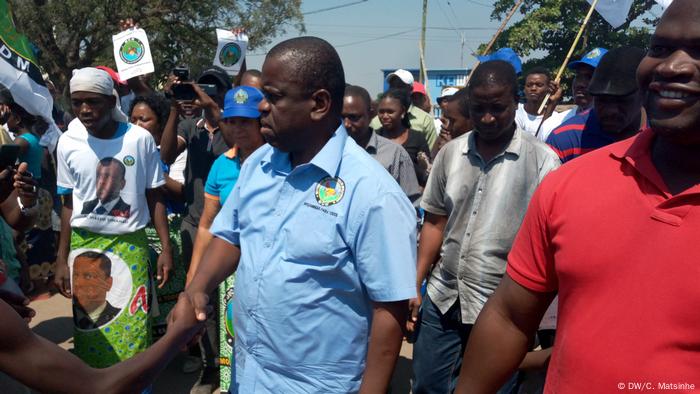 Mosambik Daviz Simango Wahlkampfveranstaltung