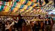 Scene from inside a beer tent at Oktoberfest, 2019 Scene from inside a beer tent at Oktoberfest, 2019