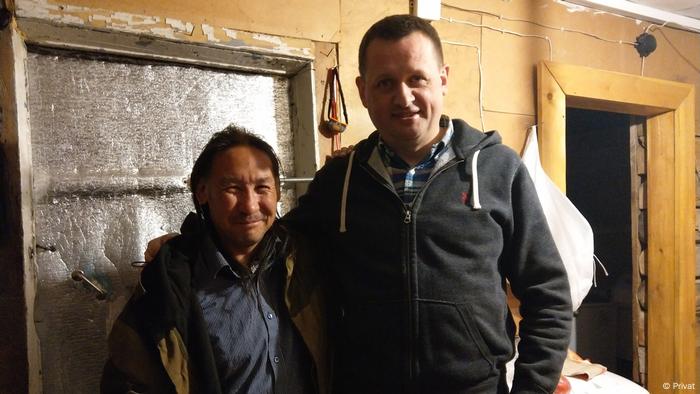 Шаман Александр Габышев и правозащитник Алексей Прянишников Шаман Александр Габышев и правозащитник Алексей Прянишников