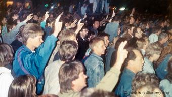 Deutschland Montagsdemonstration in Leipzig 1989