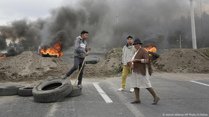 Ecuador Protest gegen die Regierung