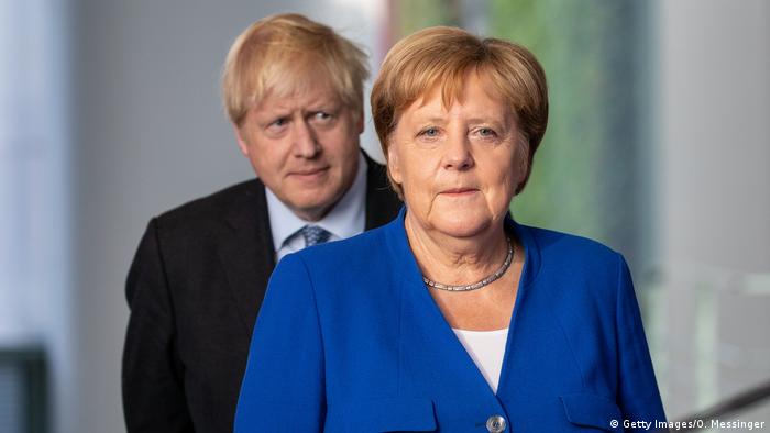 Boris Johnson i Angela Merkel