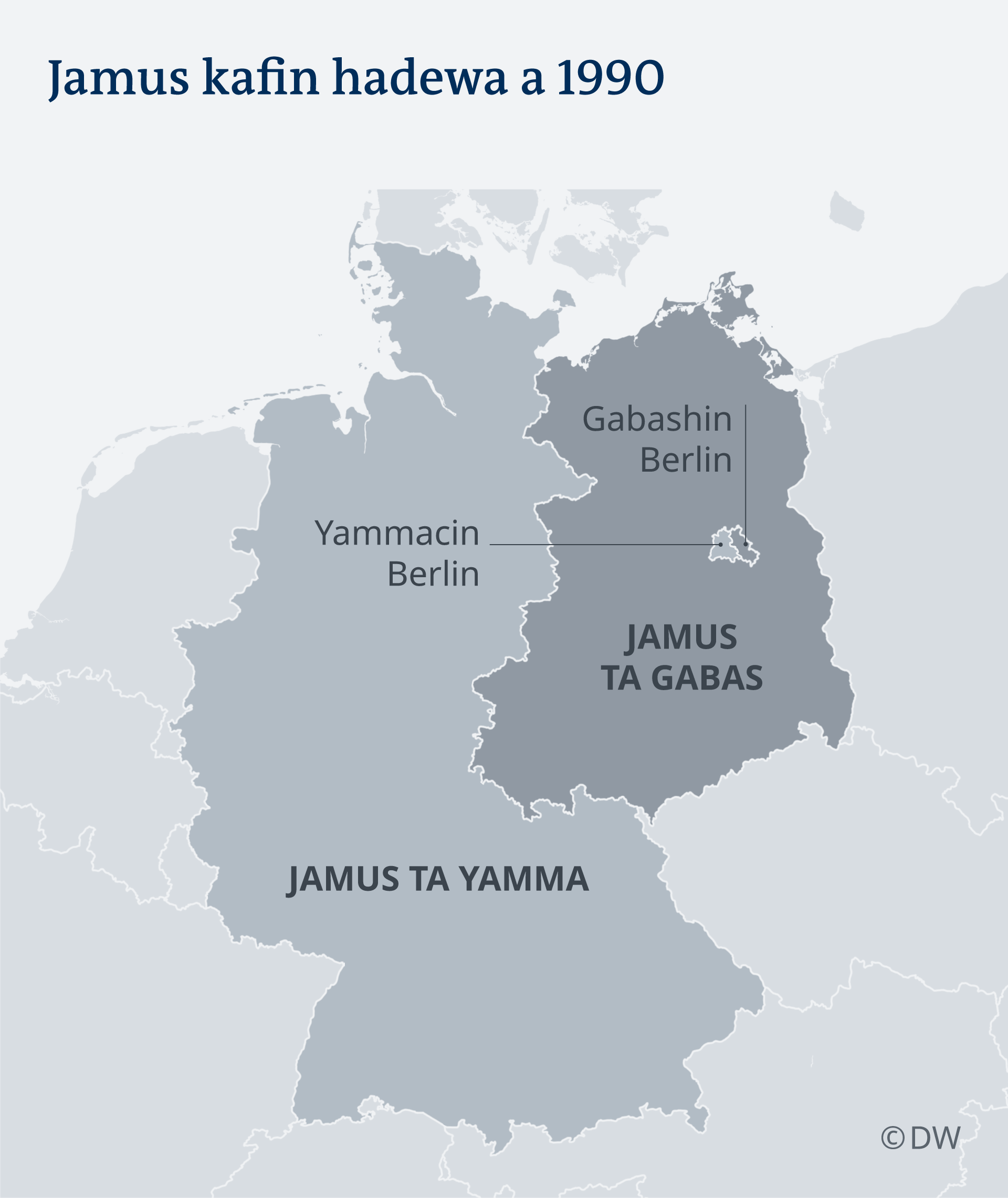 Karte Deutschland vor der Wiedervereinigung HA