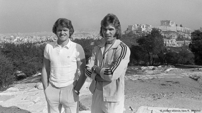 Fußball: Die Nationalmannschaft in Athen 1974 Sepp Maier und Norbert Nigbur (picture-alliance/dpa/R. Witschel)