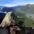 BdTD Frankreich Seeadler Victor fiegt über Gletscher und Berge in Chamonix